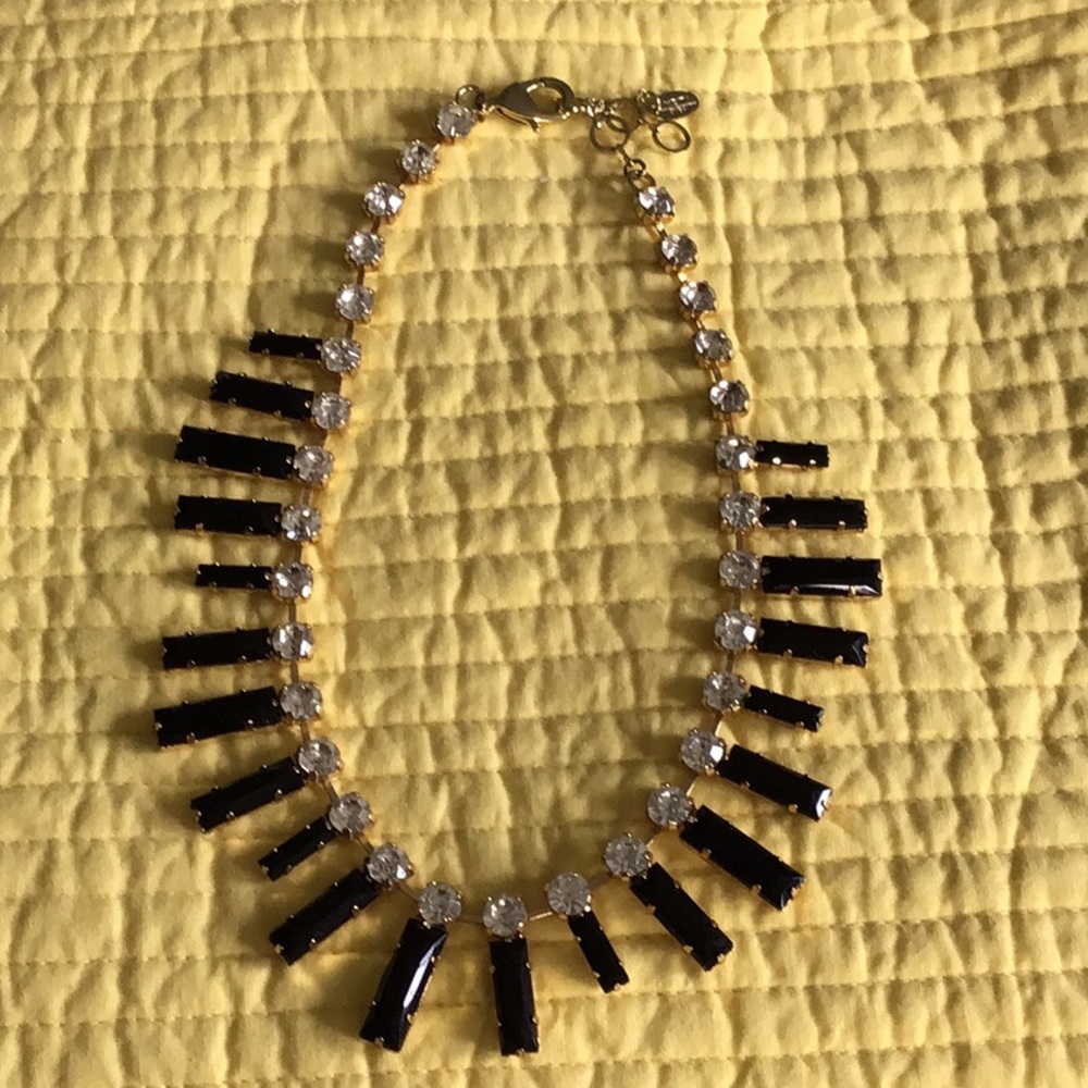 Black & gold statement necklace
